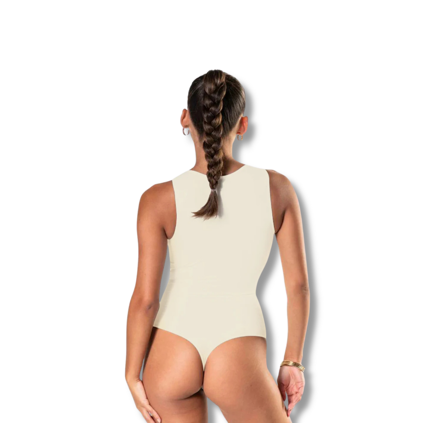 Round Neck Thong Bodysuit