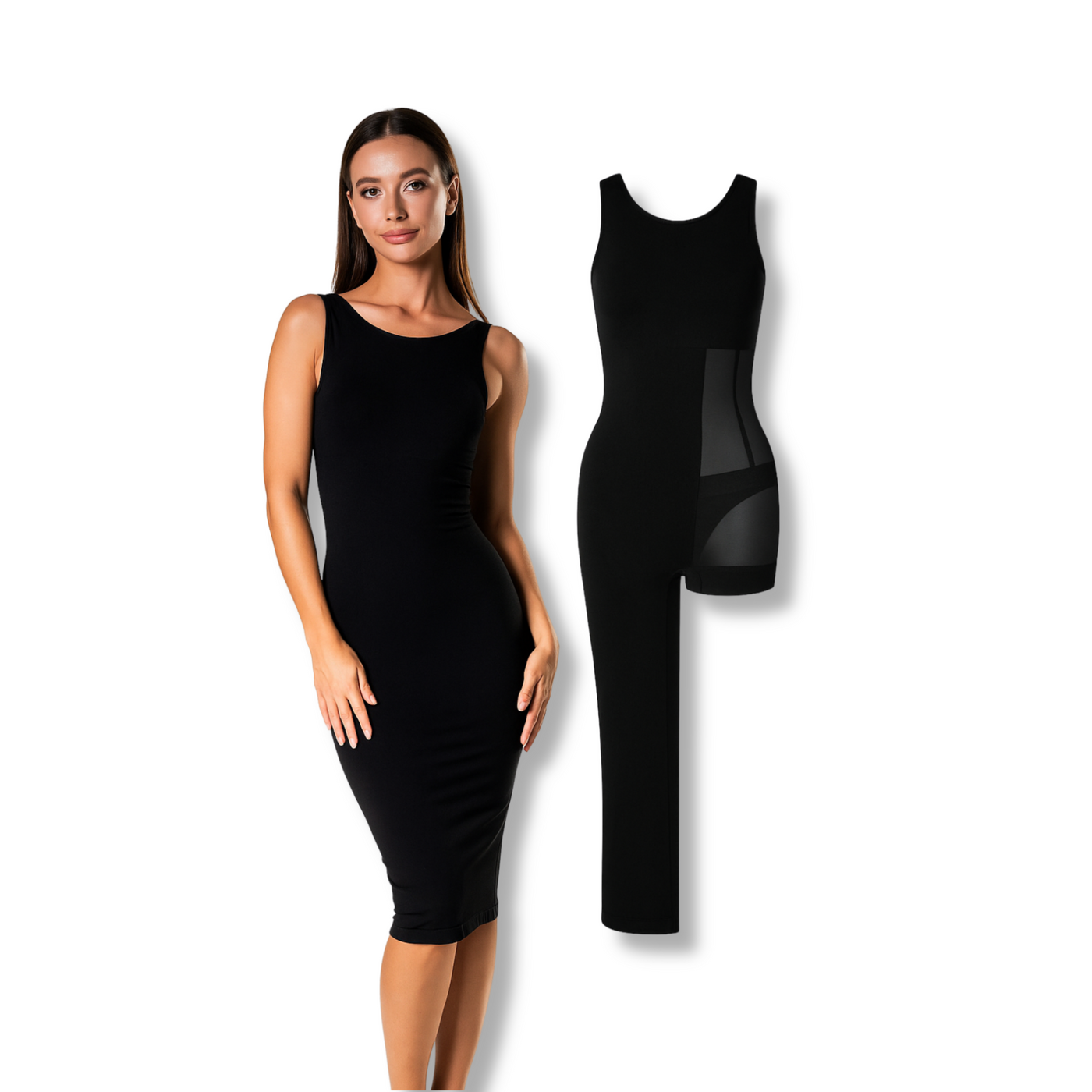 Sleeveless Shapewear Midi Dress