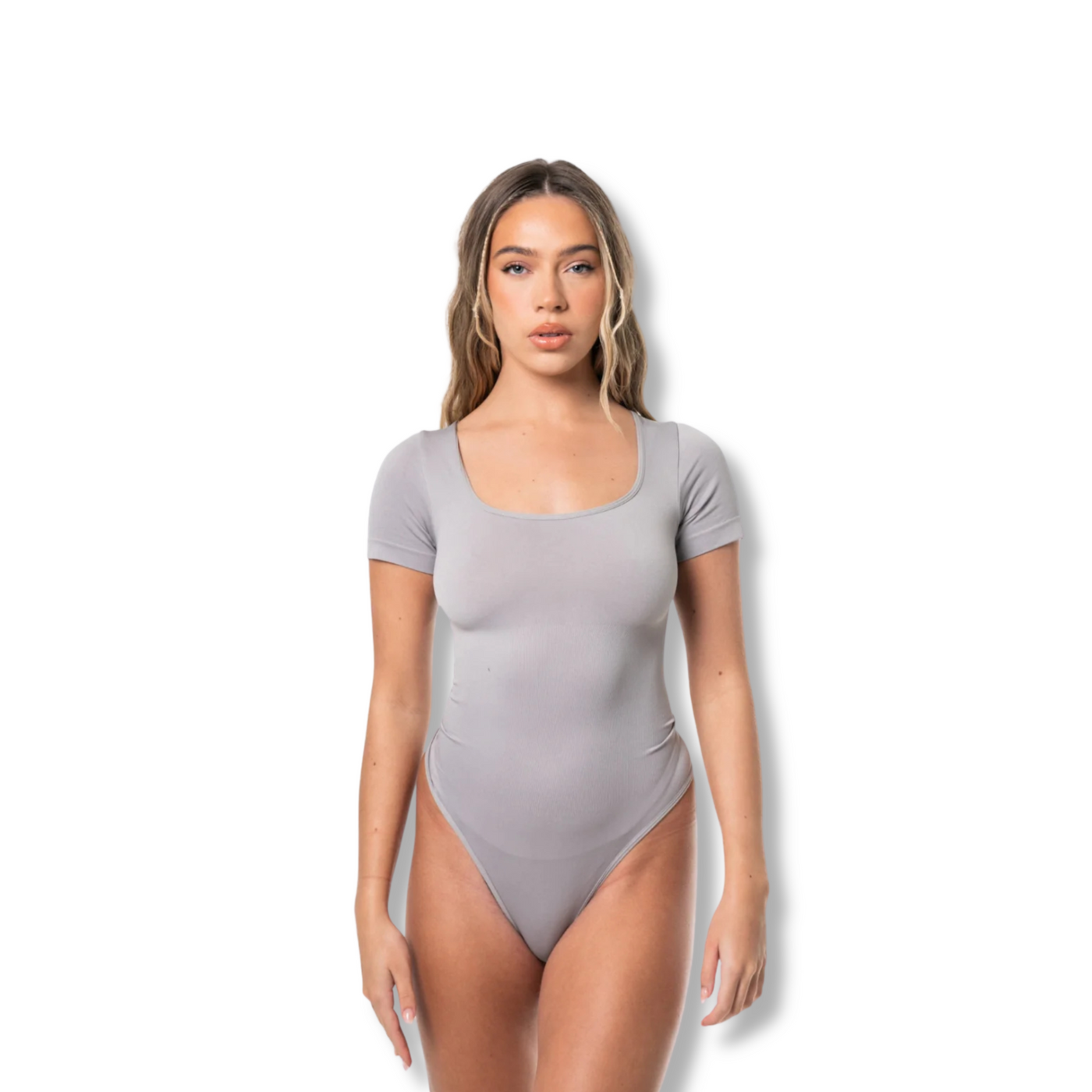 Square Neck Thong Bodysuit