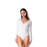 Long Sleeve V-Neck Sculpting Bodysuit