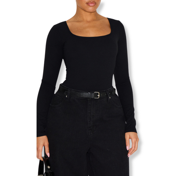 Long Sleeve Sculpt Thong Bodysuit