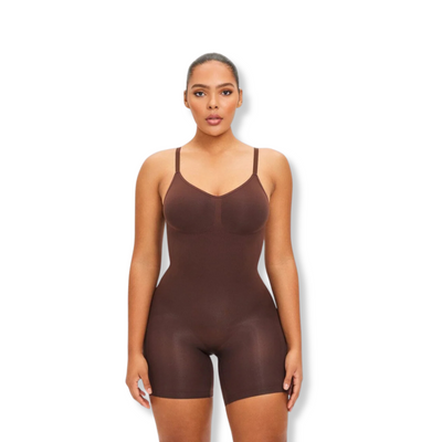 PowerSculpt Low-Back Shorts Bodysuit
