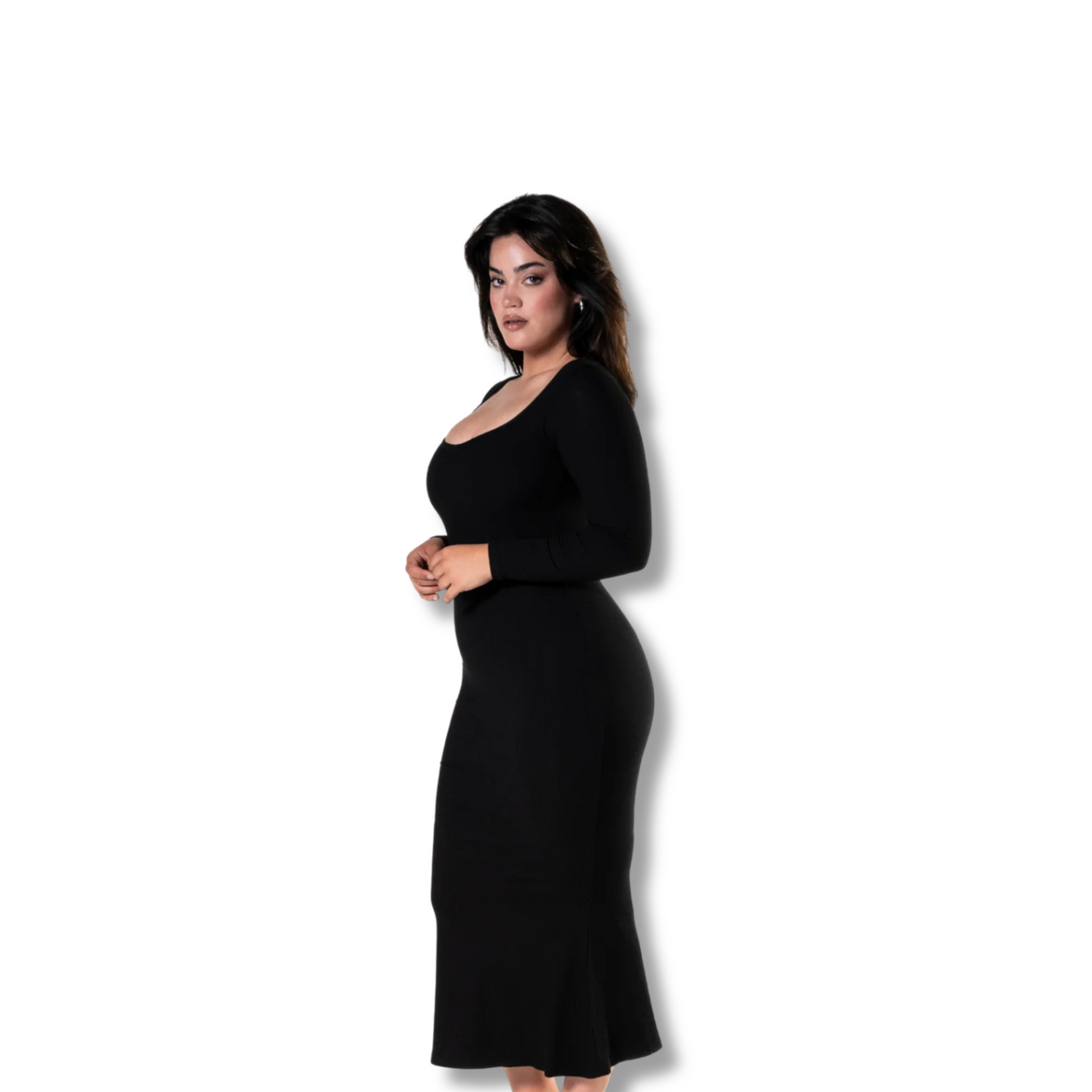 Shapewear Long Sleeve Dress