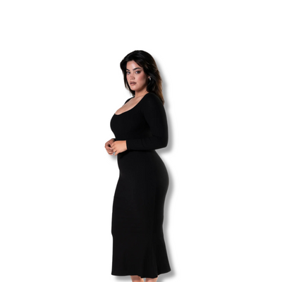 Shapewear Long Sleeve Dress