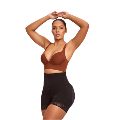 Mid Waist Sculpting Zip Short