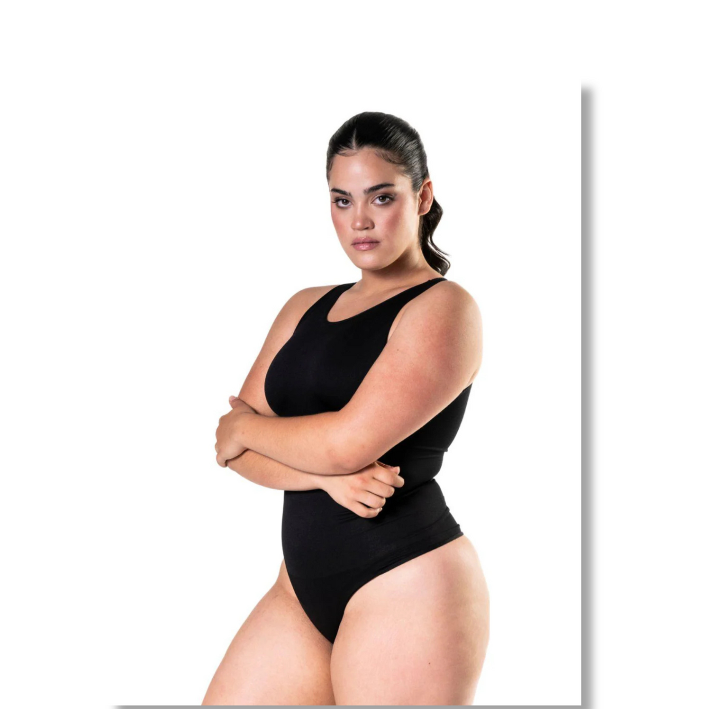 Round Neck Thong Bodysuit