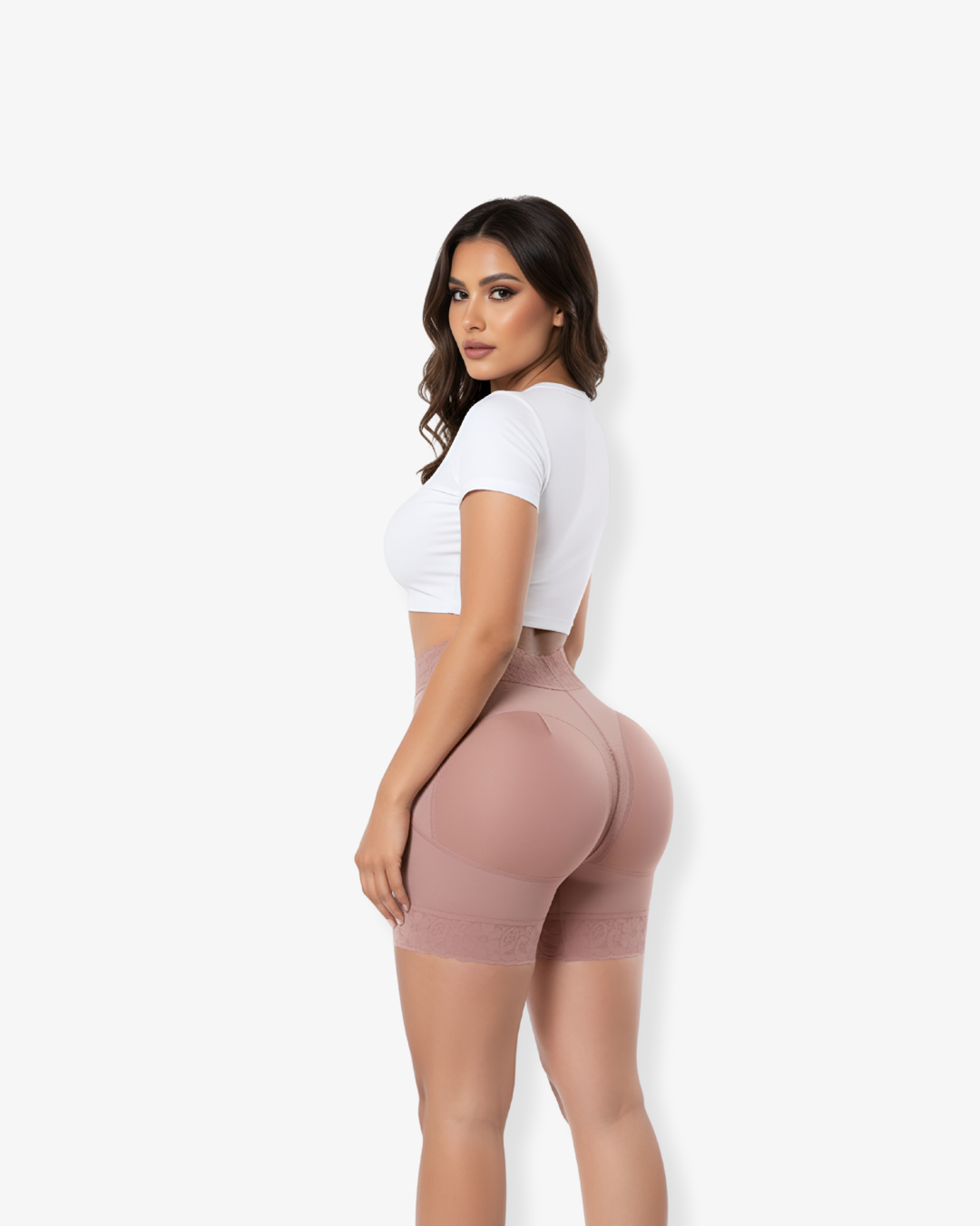 Mid Waist Sculpting Zip Short