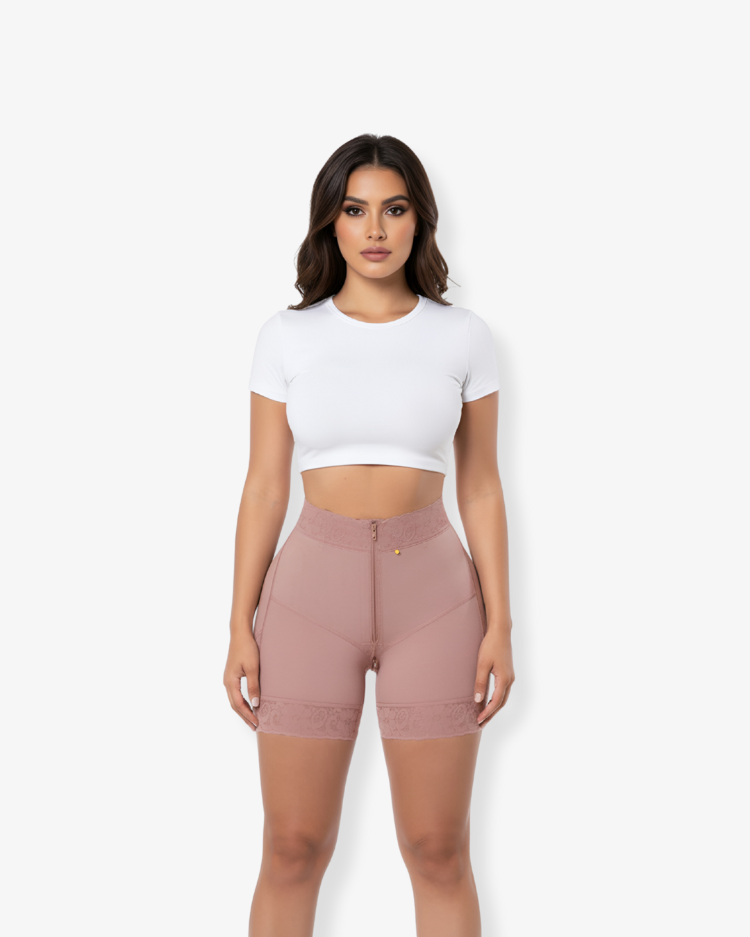 Mid Waist Sculpting Zip Short