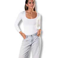 Long Sleeve Sculpt Thong Bodysuit