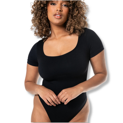 Square Neck Thong Bodysuit