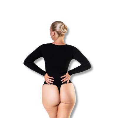 Long Sleeve V-Neck Sculpting Bodysuit