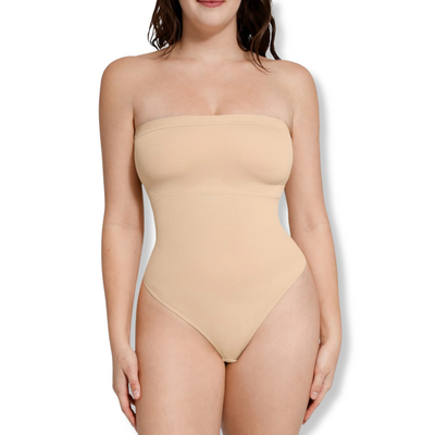Sculpting Strapless Thong Bodysuit