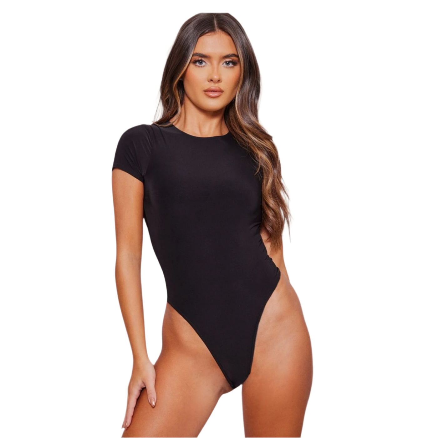 Short Sleeve Thong Bodysuit