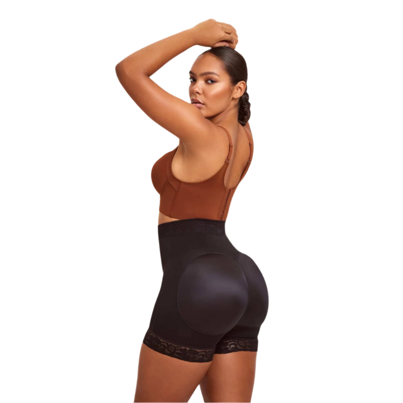 Mid Waist Sculpting Zip Short