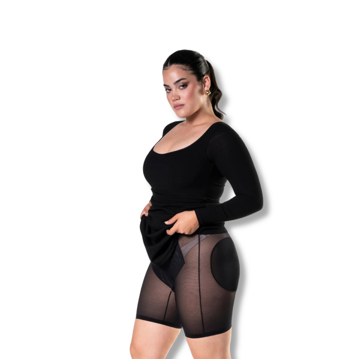 Shapewear Long Sleeve Dress
