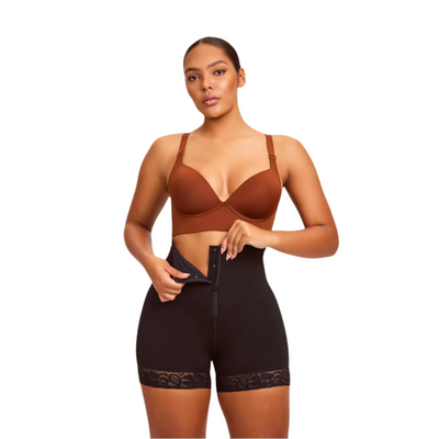 Mid Waist Sculpting Zip Short