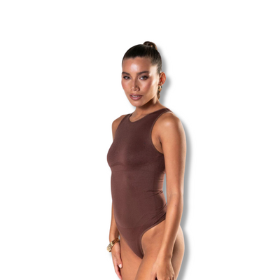 Round Neck Thong Bodysuit