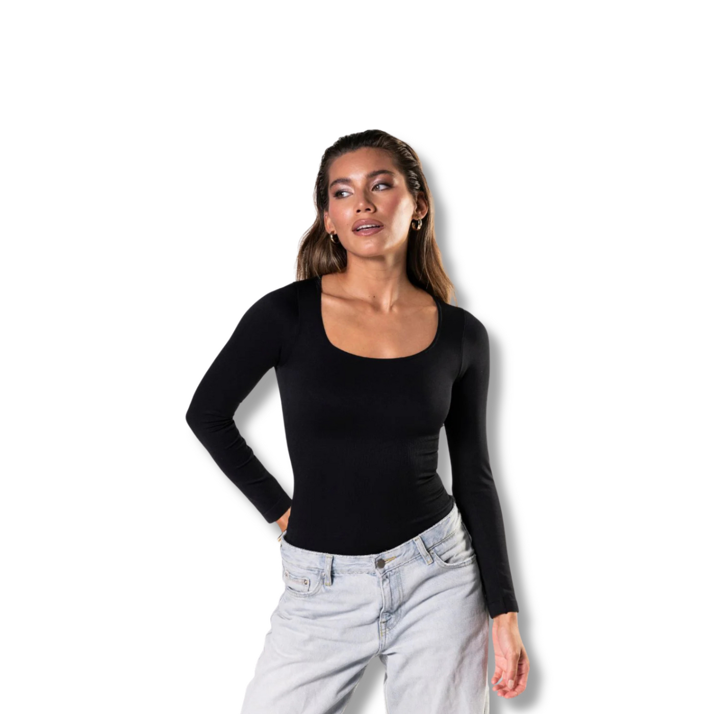 Long Sleeve Sculpt Thong Bodysuit