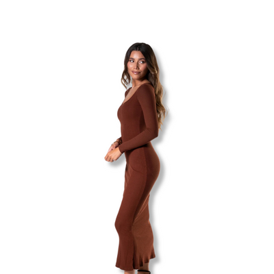 Shapewear Long Sleeve Dress