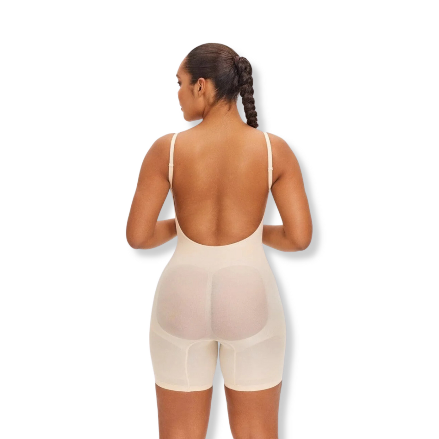 PowerSculpt Low-Back Shorts Bodysuit