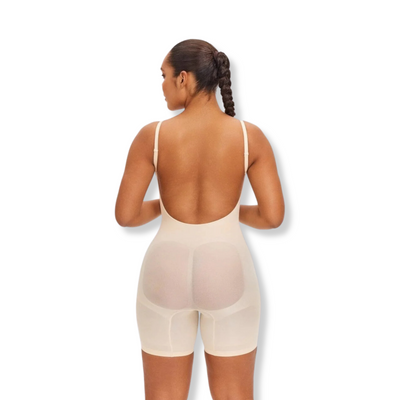 PowerSculpt Low-Back Shorts Bodysuit