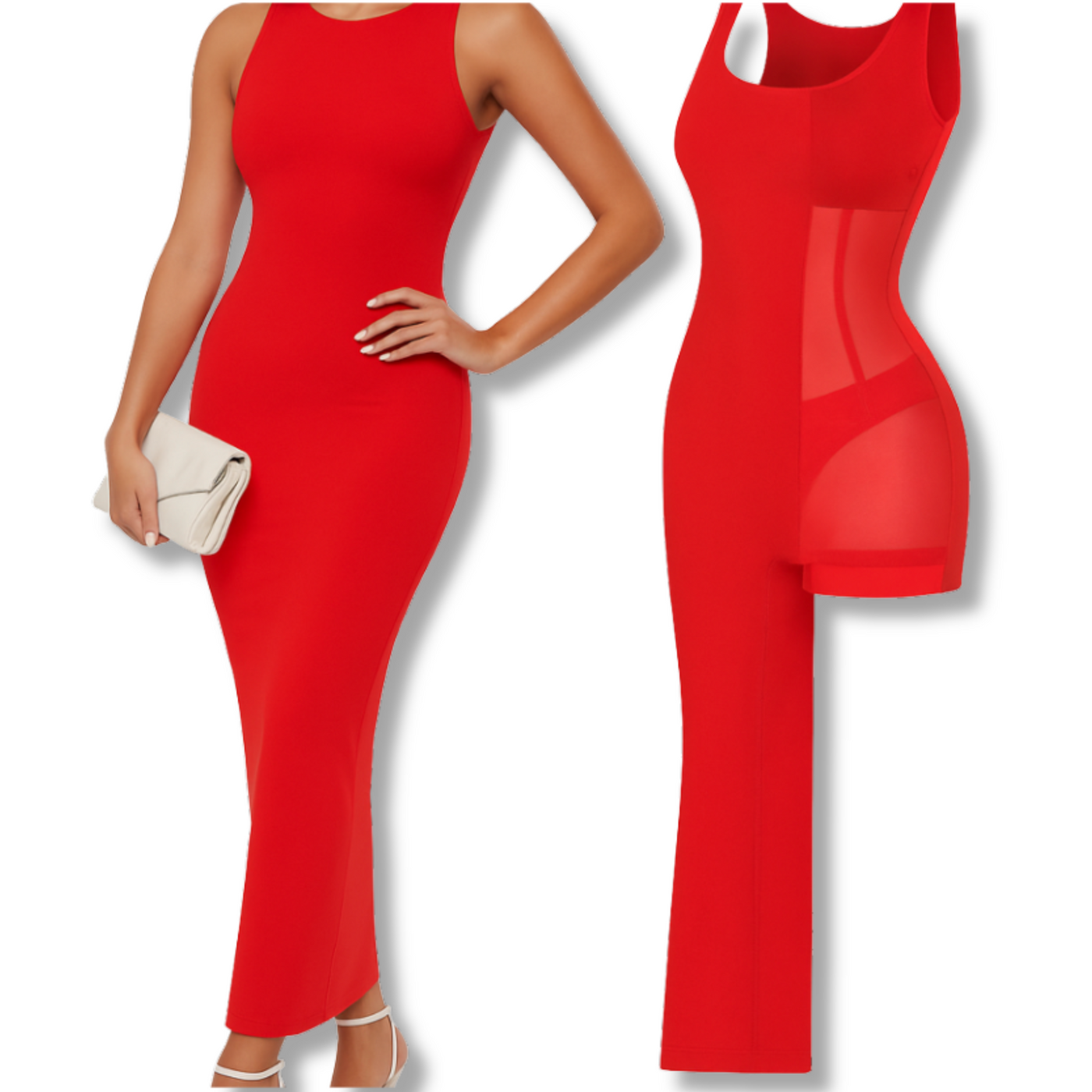 Sleeveless Shapewear Maxi Dress