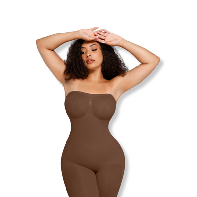 Sculpting Strapless Shorts Bodysuit