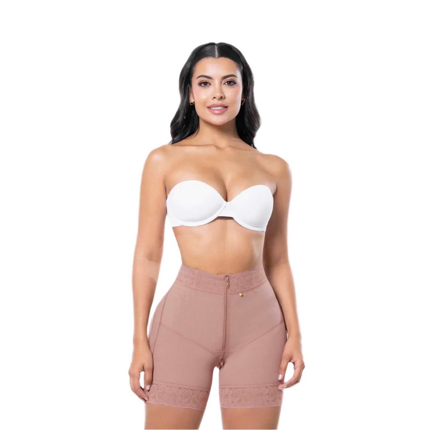 Mid Waist Sculpting Zip Short