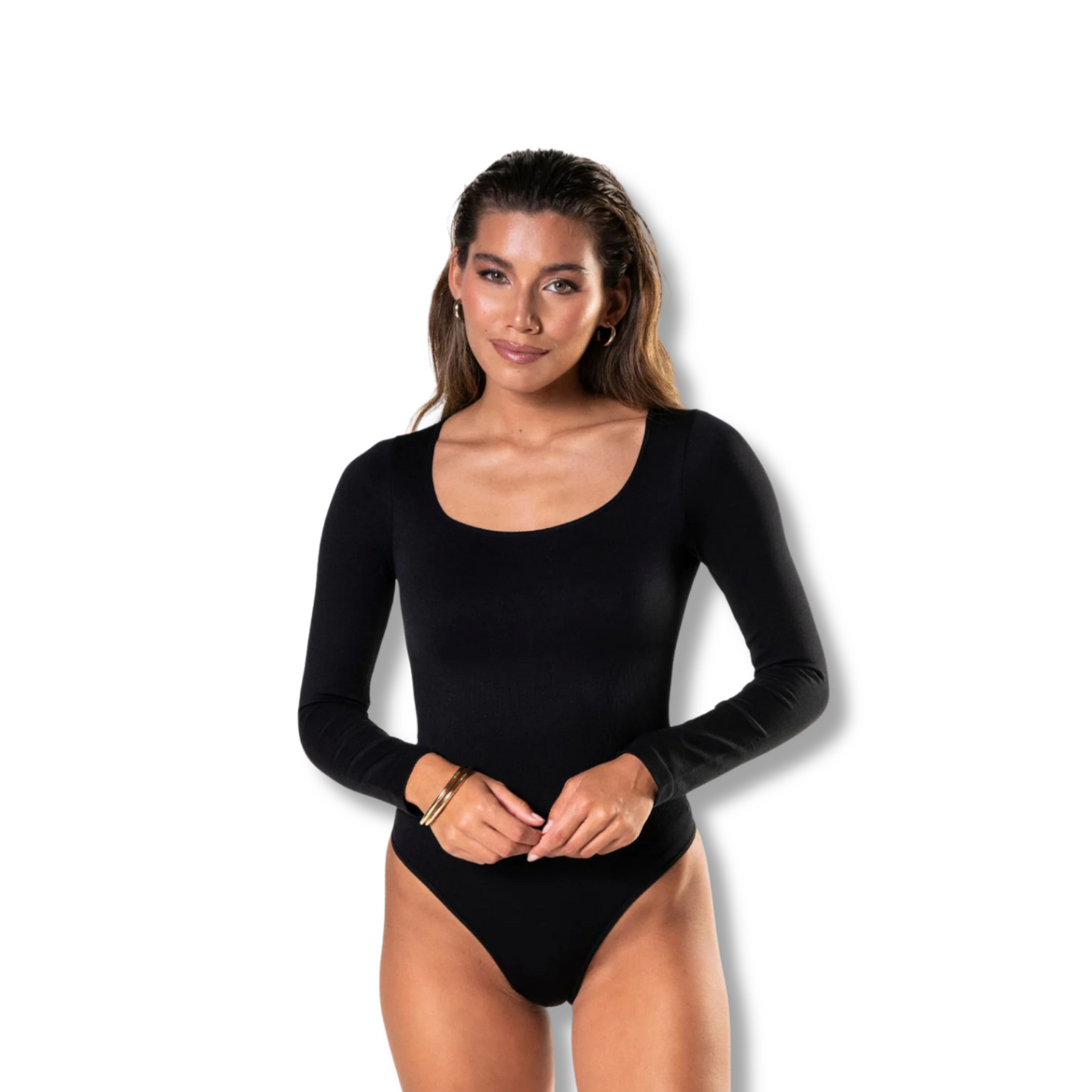 Long Sleeve Sculpt Thong Bodysuit