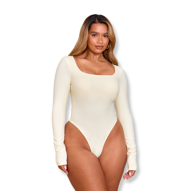 Long Sleeve Sculpt Thong Bodysuit