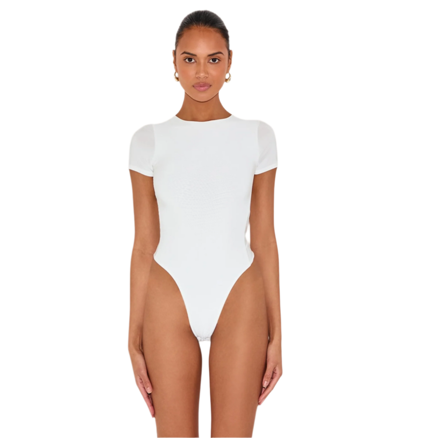 Short Sleeve Thong Bodysuit